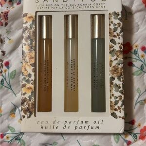 Sand+fog perfume oil Set - Orange blossom, vanilla and amber and pear and lotus